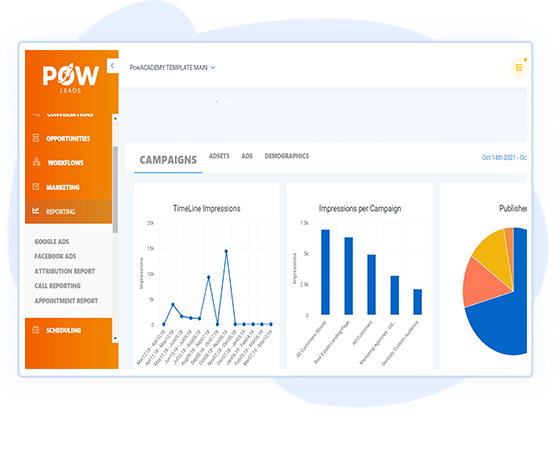 powleads lead generation Reporting